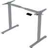Home4you Elektrinis stalas ERGO FIT 1 variklio, 120x68 cm, pilkas/baltas