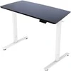 Home4you Stalas ERGO FIT su 1 varikliu, 120x68 cm, baltas/juodas