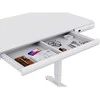 Home4you Stalas ERGO FIT Elektrinis, Reguliuojamo aukščio, Baltas, 122x62 cm