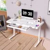 Home4You Stalas ERGO FIT Elektrinis, Reguliuojamo aukščio, Baltas, 122x62 cm