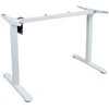 Home4you Reguliuojamo aukščio darbo stalas ERGO LIGHT su 1 varikliu 120x60cm, baltas/ąžuolinis