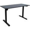 Home4you Reguliuojamo aukščio darbo stalas ERGO LIGHT su 1 varikliu 120x60cm, juodas