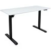 Home4you Reguliuojamo aukščio darbo stalas ERGO LIGHT su 1 varikliu 120x60cm, juoda/balta