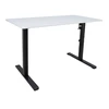 Home4you Reguliuojamo aukščio darbo stalas ERGO LIGHT su 1 varikliu 120x60cm, juoda/balta
