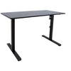 Home4you Reguliuojamo aukščio darbo stalas ERGO LIGHT su 1 varikliu 120x60cm, juodas