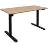 Home4you Reguliuojamo aukščio darbo stalas ERGO LIGHT su 1 varikliu 120x60cm, juodas/ąžuolas
