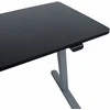 Home4you Reguliuojamo aukščio darbo stalas ERGO LIGHT su 1 varikliu 120x60cm, sidabro pilka/juoda