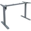 Home4you Reguliuojamo aukščio darbo stalas ERGO LIGHT su 1 varikliu 120x60cm, sidabro pilka/ąžuolas