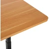 Rašomasis stalas „ERGO“ su reguliuojamu aukščiu 120x60xH70–115 cm, ąžuolas/juoda