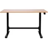 Rašomasis stalas „ERGO“ su reguliuojamu aukščiu 120x60xH70–115 cm, ąžuolas/juoda