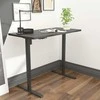 Home4you Rašomasis stalas ERGO OPTIMAL su 1 varikliu, 120x60 cm, Spalva: juoda