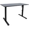 Home4you Rašomasis stalas ERGO OPTIMAL su 1 varikliu, 120x60 cm, Spalva: juoda