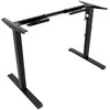 Home4you Rašomasis stalas ERGO OPTIMAL su 1 varikliu, 120x60 cm, Spalva: juoda