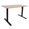 Rašomasis stalas ERGO OPTIMAL su 1 varikliu, 120x60 cm, Spalva: ąžuolo medis/juoda