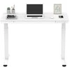 Home4You Rašomasis stalas ERGO su 1 varikliu 120x60x72-121cm, Spalva: balta
