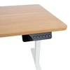Rašomasis stalas ERGO su 1 varikliu, 120x60xH73-121cm, Spalva: balta/ąžuolas
