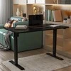 Rašomasis stalas ERGO su 1 varikliu 140x80 cm, Spalva: juoda
