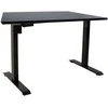 Rašomasis stalas ERGO su 1 varikliu 140x80 cm, Spalva: juoda