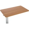 Home4You Desk ERGO with one leg 70x40xH66-106cm, manual, oak/baltas