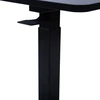Home4You Desk ERGO with one leg 70x40xH66-106cm, manual, juodas