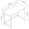 Stalas HARPER 100x49,5xH85cm Uosio/Juoda