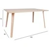 Fotelis Home4You Valgomasis stalas ADORA 150x90xh73cm