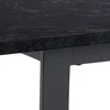 Fotelis Home4You Valgomojo stalas „Amble“ 160x90xh74cm, juodas marmuras