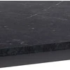 Fotelis Home4You Valgomojo stalas „Amble“ 160x90xh74cm, juodas marmuras