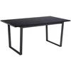 Fotelis Home4You Valgomojo stalas „Amble“ 160x90xh74cm, juodas marmuras