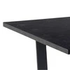 Fotelis Home4You Valgomojo stalas „Amble“ 160x90xh74cm, juodas marmuras