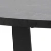 Black Red White Home4You Valgomojo stalas AMBLE D110xh75cm, juodas marmuras Stalas (MT_ACT/STO_GOSOL_110X75-BLACK)