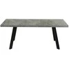 Fotelis Home4You Valgomojo stalas BRIGIT 159/198x84,5xh77cm, betonas