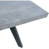 Fotelis Home4You Valgomojo stalas BRIGIT 159/198x84,5xh77cm, betonas