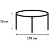 Fotelis Home4you Valgomasis stalas ROXBY, D105xh76cm