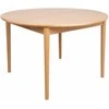 Fotelis Home4You Valgomojo stalas TROYES D100+32xH75cm, ąžuolinis