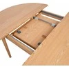 Fotelis Home4You Valgomojo stalas TROYES D120+40xH75cm, ąžuolinis