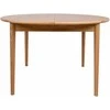 Fotelis Home4You Valgomojo stalas TROYES D120+40xH75cm, ąžuolinis