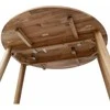 Fotelis Home4you Valgomojo stalas BIRKA D90xH75cm Ąžuolas