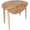 Fotelis Home4you Valgomojo stalas BIRKA D90xH75cm Ąžuolas