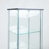 Fotelis Home4You Vitrina AIKO 60x36xH163cm Grūdintas stiklas Juoda