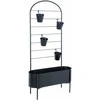 Home4You Gėlių stovas DEIA 70,5x26xH137cm Juoda