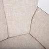 Fotelis Home4You Armchair CALLA swivel, oat baltas