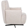 Fotelis Home4You Armchair CALLA swivel, oat baltas