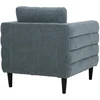 Fotelis Home4You Armchair STEVENS greenish-pilkas