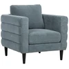 Fotelis Home4You Armchair STEVENS greenish-pilkas