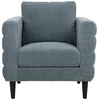 Fotelis Home4You Armchair STEVENS greenish-pilkas