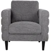 Fotelis Home4You Armchair STEVENS pilkas