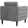Fotelis Home4You Armchair STEVENS pilkas