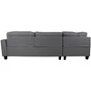 Fotelis Home4You Kampinė sofa HELSINKI KK, tamsiai pilka
