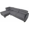 Fotelis Home4You Kampinė sofa HELSINKI KK, tamsiai pilka